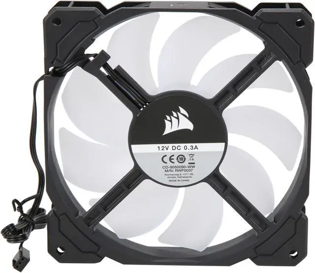 Alt view image 4 of 5 - Corsair AF Series AF140 LED (2018) CO-9050090-WW 140mm Blue LED Case Fan, 2-Pack