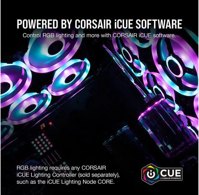 Alt view image 5 of 18 - CORSAIR QL Series,  iCUE QL120 RGB, 120mm RGB LED Fan, Single Pack, CO-9050097-WW