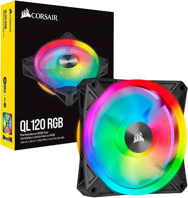 Alt view image 8 of 18 - CORSAIR QL Series,  iCUE QL120 RGB, 120mm RGB LED Fan, Single Pack, CO-9050097-WW
