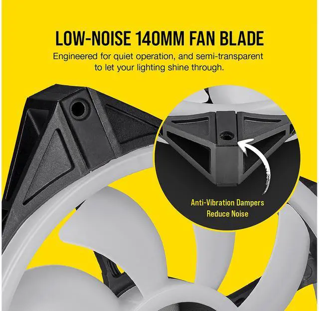 Alt view image 7 of 15 - CORSAIR QL Series, iCUE QL140 RGB, 140mm RGB LED Fan, Single Pack, CO-9050099-WW