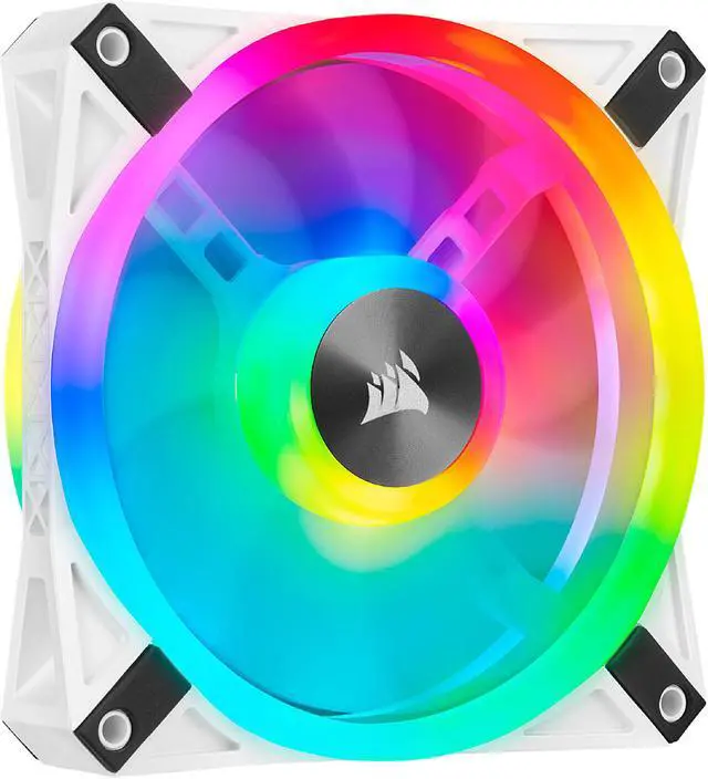 Alt view image 2 of 8 - CORSAIR QL Series, iCUE QL120 RGB, 120mm RGB LED PWM White Fan, Single Fan - CO-9050103-WW