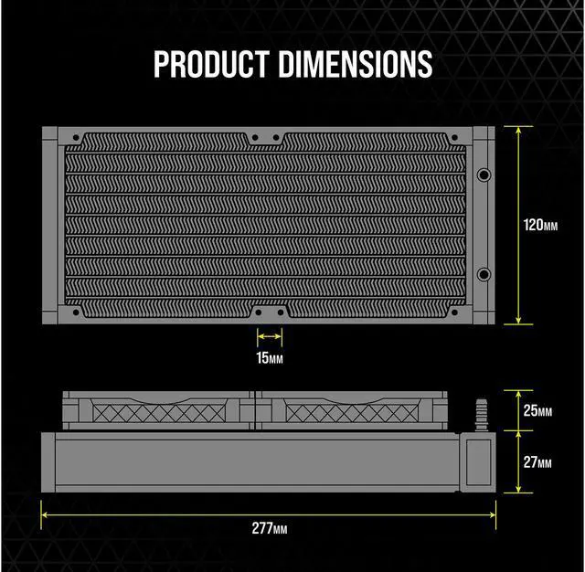 Alt view image 7 of 8 - Corsair Hydro Series, iCUE H100i ELITE CAPELLIX, 240mm Radiator, Dual ML120 RGB PWM Fans, Powerful iCUE Software, Liquid CPU Cooler LGA 1700 Compatible