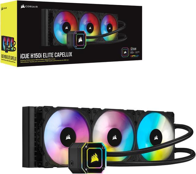 Alt view image 8 of 8 - CORSAIR iCUE H150i ELITE CAPELLIX Liquid CPU Cooler, CW-9060048-WW LGA 1700 Compatible