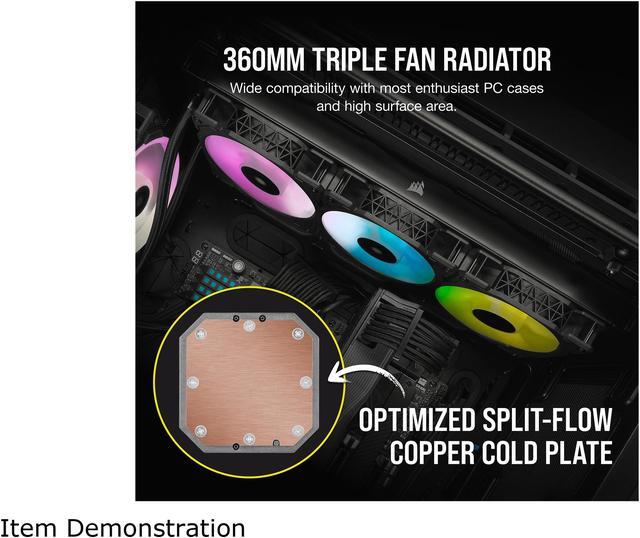 Alt view image 3 of 8 - CORSAIR iCUE H150i ELITE CAPELLIX Liquid CPU Cooler, CW-9060048-WW LGA 1700 Compatible