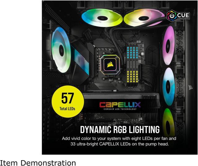 Alt view image 4 of 8 - CORSAIR iCUE H150i ELITE CAPELLIX Liquid CPU Cooler, CW-9060048-WW LGA 1700 Compatible
