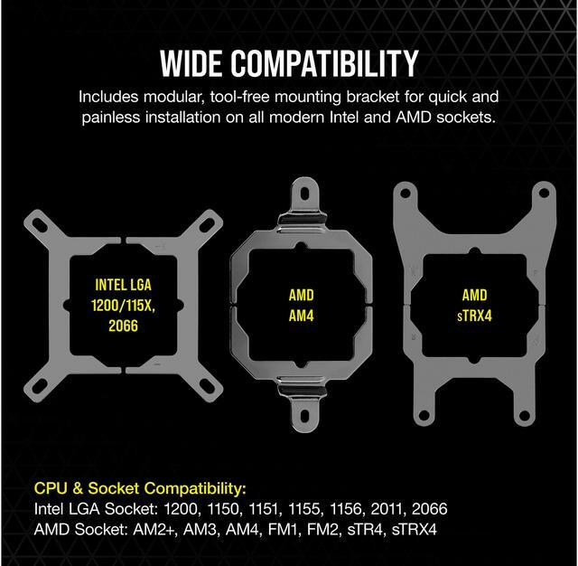 Alt view image 6 of 8 - CORSAIR iCUE H150i ELITE CAPELLIX Liquid CPU Cooler, CW-9060048-WW LGA 1700 Compatible