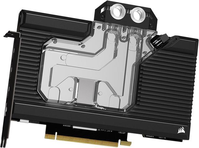 CORSAIR Hydro X Series RGB 30-SERIES FOUNDERS EDITION GPU Water Block (3090) - Fits NVIDIA GeForce RTX (3090) - Nickel-Plated Copper - Full-Length Backplate - 16 Individually Addressable RGB LEDs DIY Cooling - Newegg