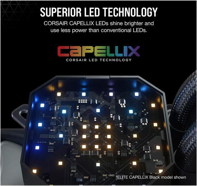 Alt view image 8 of 10 - CORSAIR iCUE H150i ELITE CAPELLIX Liquid CPU Cooler LGA 1700 Compatible - White