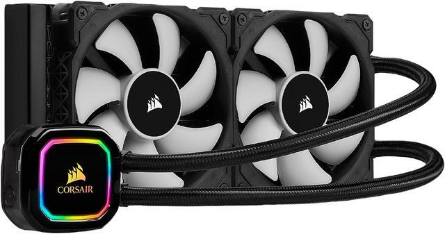 Alt view image 2 of 8 - CORSAIR iCUE H100i RGB PRO XT CW-9060043-WW/RF 240mm Radiator, Dual 120mm PWM Fans, Software Control, Liquid CPU Cooler