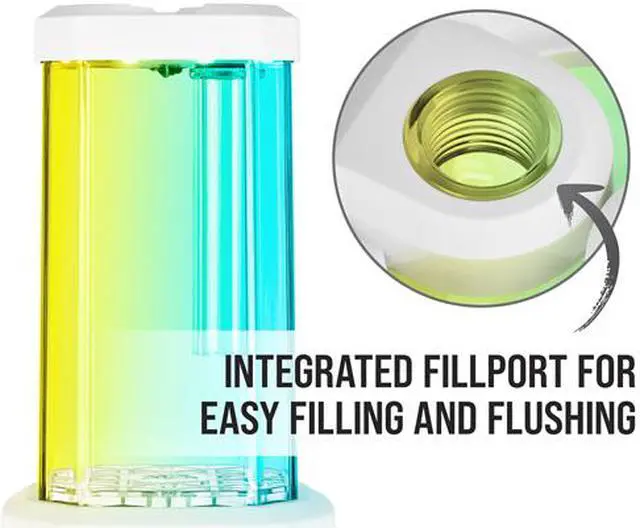 Alt view image 10 of 14 - CORSAIR Hydro X Series XD5 RGB Pump/Reservoir Combo - White - D5 PWM Pump - 330ml Reservoir - Ten Individually Addressable RGB LEDs - Temperature Sensor