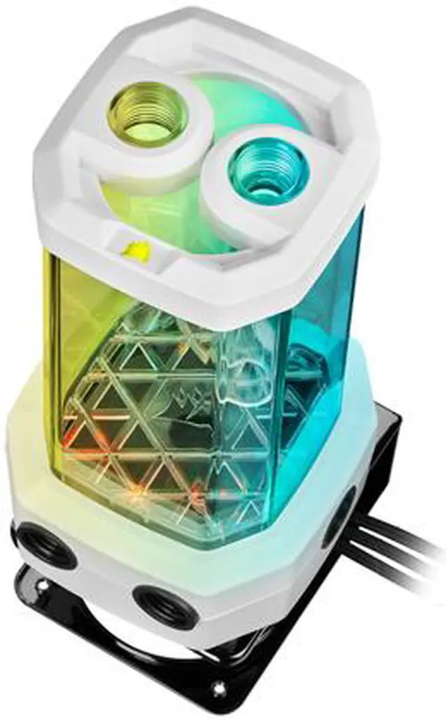 Alt view image 5 of 14 - CORSAIR Hydro X Series XD5 RGB Pump/Reservoir Combo - White - D5 PWM Pump - 330ml Reservoir - Ten Individually Addressable RGB LEDs - Temperature Sensor