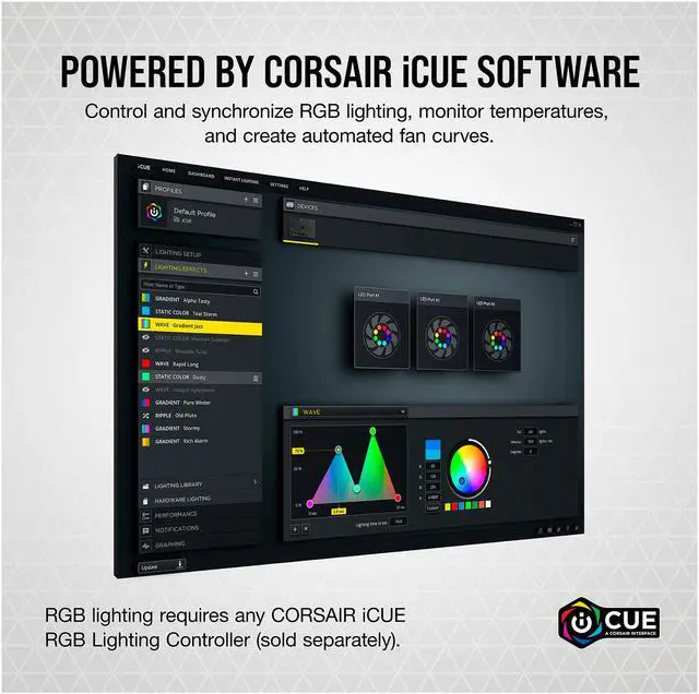 Alt view image 8 of 17 - CORSAIR iCUE SP120 RGB ELITE Performance 120mm White PWM Single Fan (CO-9050136-WW)