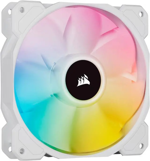 Alt view image 2 of 17 - CORSAIR iCUE SP120 RGB ELITE Performance 120mm White PWM Single Fan (CO-9050136-WW)