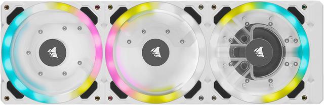 CORSAIR Hydro X Series XD7 RGB Pump/Reservoir Combo - White - 360mm  Distribution Plate System - D5 PWM Pump - 140ml Reservoir - 36 Individually 