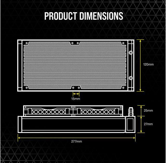Alt view image 7 of 8 - CORSAIR iCUE H100i ELITE LCD Display Liquid CPU Cooler