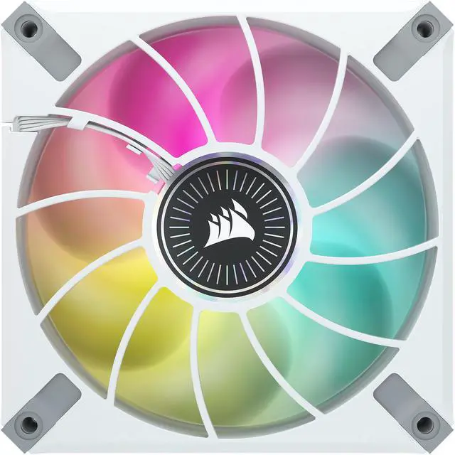 Alt view image 4 of 4 - CORSAIR iCUE ML120 RGB ELITE Premium 120mm PWM Magnetic Levitation Fan - White