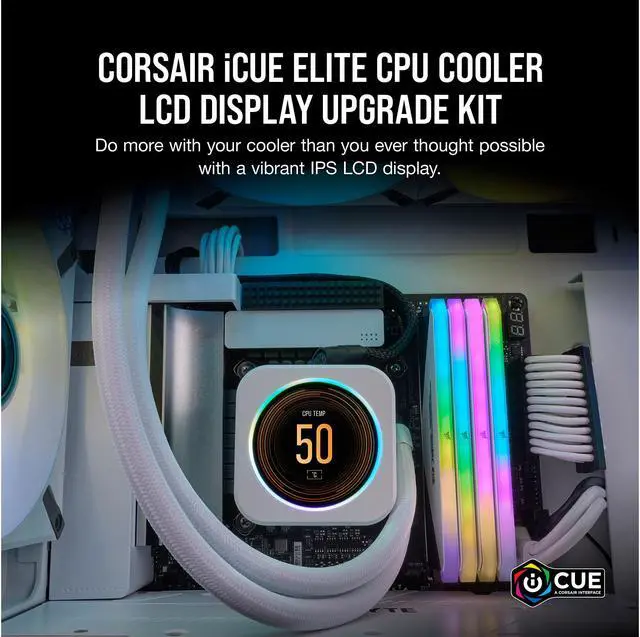 PC用ファン・クーラー CORSAIR iCUE ELITE LCD UPGRADE KIT CORSAIR iCUE ELITE CPU Cooler LCD Display Upgrade Kit
