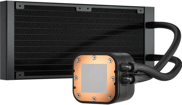 Alt view image 2 of 8 - Corsair iCUE H100i RGB Elite Liquid CPU Cooler (16 Dynamic RGB LEDs, 120mm AF Elite Series FDB Fans, 240mm Radiator, iCUE Software Compatible, LGA 1851,1700, 1200, 115X, 2066, and AM4 Sockets) Black