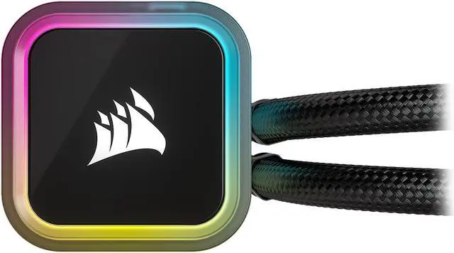 Alt view image 3 of 10 - Corsair iCUE H115i RGB Elite Liquid CPU Cooler (16 Dynamic RGB LEDs, 140mm AF Elite Series FDB Fans, 280mm Radiator, iCUE Software Compatible, LGA 1700, 1200, 115X, 2066, and AM4 Sockets) Black