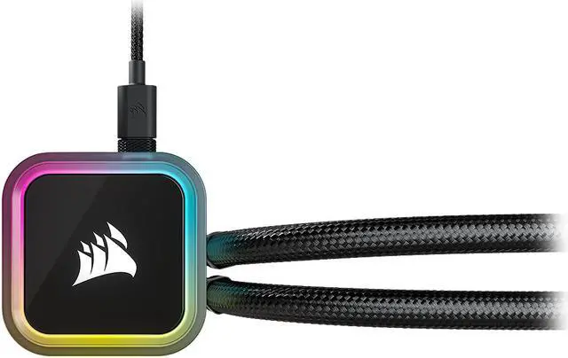 Alt view image 5 of 10 - Corsair iCUE H115i RGB Elite Liquid CPU Cooler (16 Dynamic RGB LEDs, 140mm AF Elite Series FDB Fans, 280mm Radiator, iCUE Software Compatible, LGA 1700, 1200, 115X, 2066, and AM4 Sockets) Black