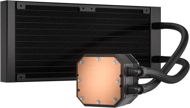 Alt view image 3 of 10 - Corsair iCUE H100i Elite CAPELLIX XT Liquid CPU Cooler - Two AF120 RGB Elite Fans - 240mm Radiator - Intel® LGA 1700, 1200, 115X, 2066, AMD® AM5, AM4 - Included iCUE Commander CORE - Black