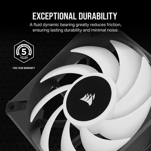 Alt view image 6 of 7 - CORSAIR iCUE AF120 ELITE RGB 120mm PWM Fan - Eight RGB LEDs - AirGuide Technology - Fluid Dynamic Bearing - CORSAIR iCUE Software  Compatible