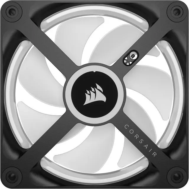 Alt view image 4 of 17 - CORSAIR QX RGB Series, iCUE LINK QX120 RGB, 120mm Magnetic Dome RGB Fan, Starter Kit