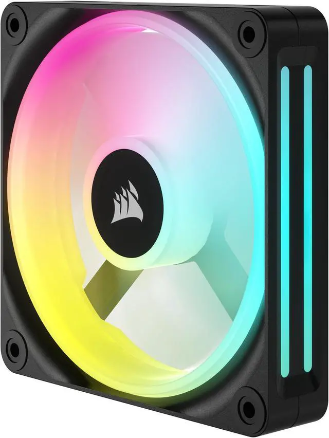 Alt view image 9 of 17 - CORSAIR QX RGB Series, iCUE LINK QX120 RGB, 120mm Magnetic Dome RGB Fan, Starter Kit