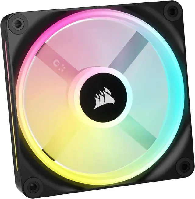 Alt view image 11 of 17 - CORSAIR QX RGB Series, iCUE LINK QX120 RGB, 120mm Magnetic Dome RGB Fan, Starter Kit