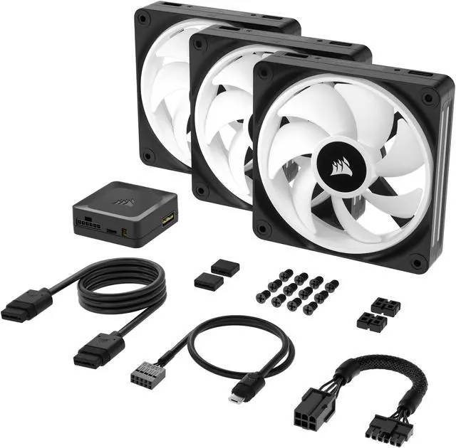 Alt view image 15 of 17 - CORSAIR QX RGB Series, iCUE LINK QX120 RGB, 120mm Magnetic Dome RGB Fan, Starter Kit
