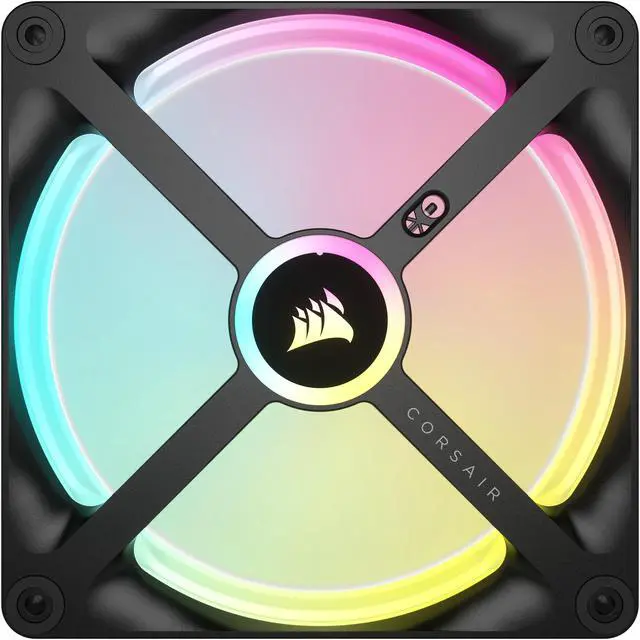 Alt view image 3 of 17 - CORSAIR QX RGB Series, iCUE LINK QX140 RGB, 140mm Magnetic Dome RGB Fan, Starter Kit