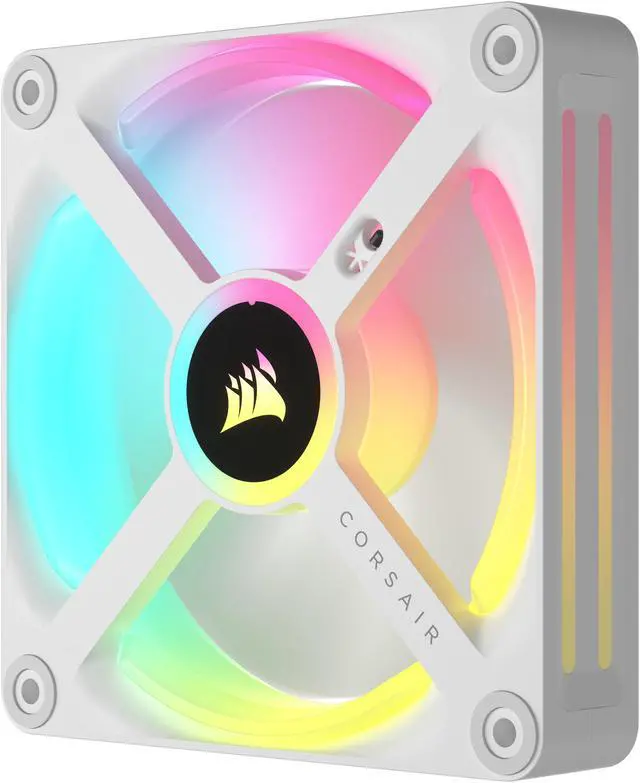 Alt view image 7 of 18 - CORSAIR QX RGB Series, iCUE LINK QX120 RGB WHITE, 120mm Magnetic Dome RGB Fan,  Expansion Kit