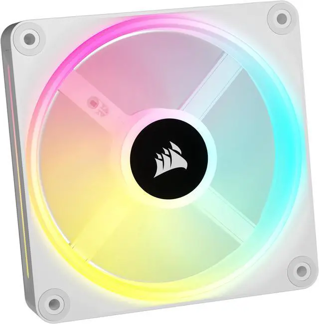 Alt view image 11 of 20 - CORSAIR QX RGB Series, iCUE LINK QX120 RGB WHITE, 120mm Magnetic Dome RGB Fan, Starter  Kit