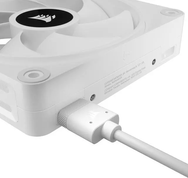 Alt view image 19 of 20 - CORSAIR QX RGB Series, iCUE LINK QX120 RGB WHITE, 120mm Magnetic Dome RGB Fan, Starter  Kit