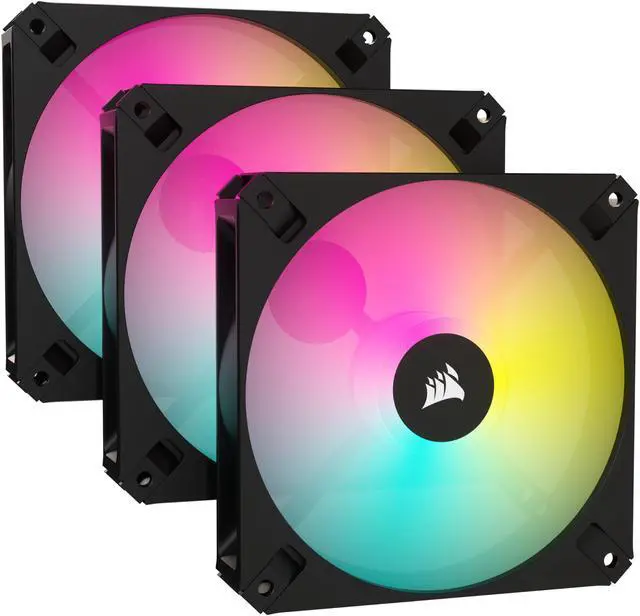 Main image of CORSAIR iCUE AR120 RGB Digital 120mm ARGB-Compatible Fans - Triple Fan Kit - Black