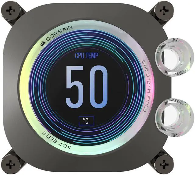 CORSAIR XC7 RGB ELITE LCD CPU Water Block - 480x480 IPS LCD