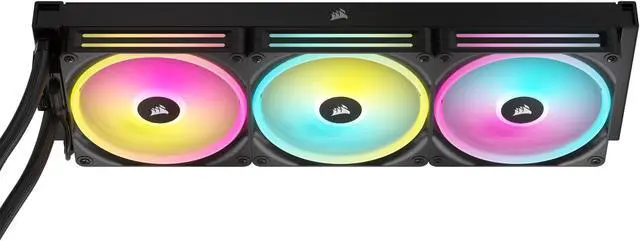 Alt view image 5 of 18 - CORSAIR iCUE LINK H170i LCD Liquid CPU Cooler - QX140 RGB Fans - Large 420mm Radiator - Fits Intel LGA 1851 1700, AMD AM5 - iCUE LINK System Hub Included
