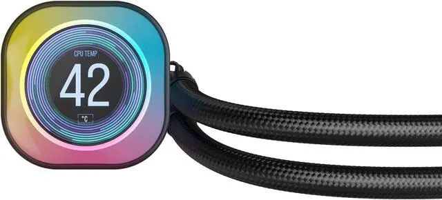Alt view image 17 of 18 - CORSAIR iCUE LINK H170i LCD Liquid CPU Cooler - QX140 RGB Fans - Large 420mm Radiator - Fits Intel LGA 1851 1700, AMD AM5 - iCUE LINK System Hub Included