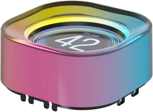 Alt view image 4 of 14 - CORSAIR iCUE Link AIO LCD Screen Module - 2.1” IPS LCD Screen - 24 Individually Addressable RGB LEDs - Tool-Free Installation - Black