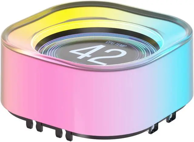 Alt view image 2 of 6 - CORSAIR iCUE Link AIO LCD Screen Module - 2.1” IPS LCD Screen - 24 Individually Addressable RGB LEDs - Tool-Free Installation - White