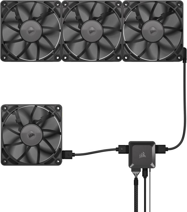 Alt view image 4 of 20 - CORSAIR RX Series, iCUE LINK RX120, 120mm Fan, Triple Pack