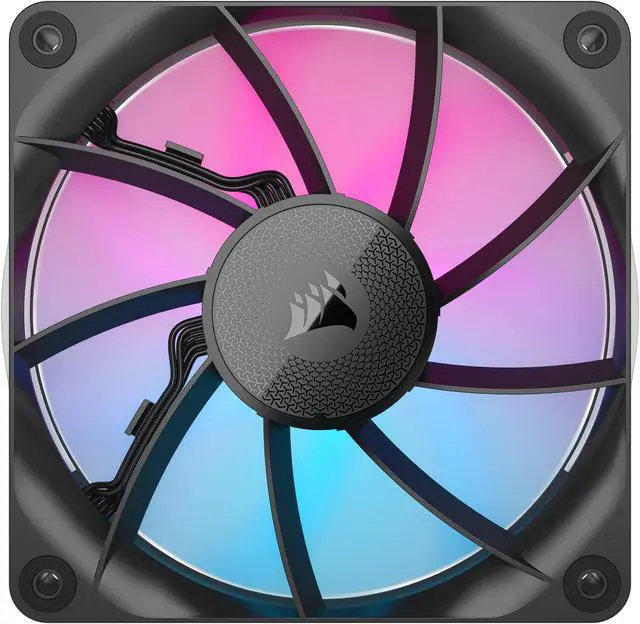 Alt view image 4 of 17 - CORSAIR iCUE Link RX120 RGB 120mm PWM Fan - Magnetic Dome Bearing - Single Fan - Black