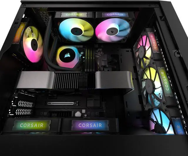 Alt view image 8 of 17 - CORSAIR iCUE Link RX120 RGB 120mm PWM Fan - Magnetic Dome Bearing - Single Fan - Black
