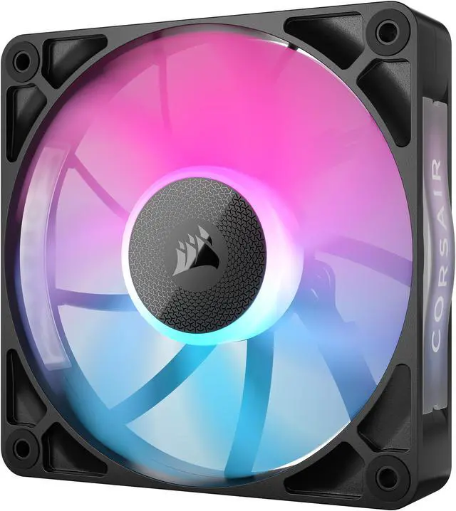 Alt view image 3 of 17 - CORSAIR iCUE Link RX120 RGB 120mm PWM Fan - Magnetic Dome Bearing - Single Fan - Black