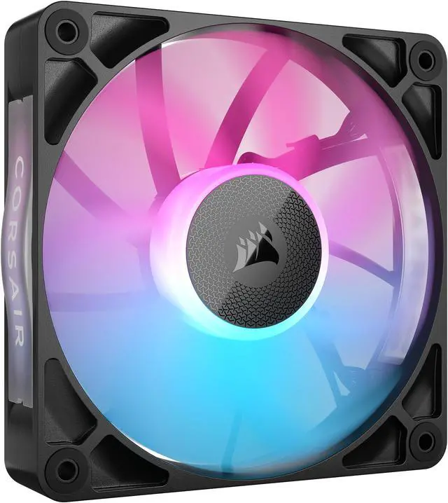 Alt view image 2 of 17 - CORSAIR iCUE Link RX120 RGB 120mm PWM Fan - Magnetic Dome Bearing - Single Fan - Black