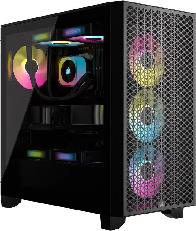 Alt view image 12 of 19 - CORSAIR iCUE Link RX120 RGB 120mm PWM Fans with iCUE Link System Hub - Magnetic Dome Bearing - Triple Pack - Black