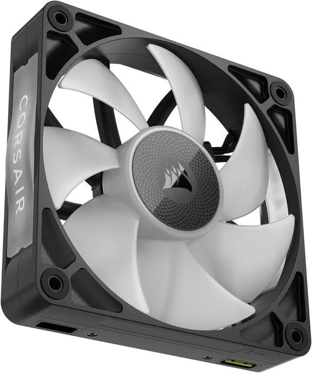 Alt view image 19 of 19 - CORSAIR iCUE Link RX120 RGB 120mm PWM Fans with iCUE Link System Hub - Magnetic Dome Bearing - Triple Pack - Black