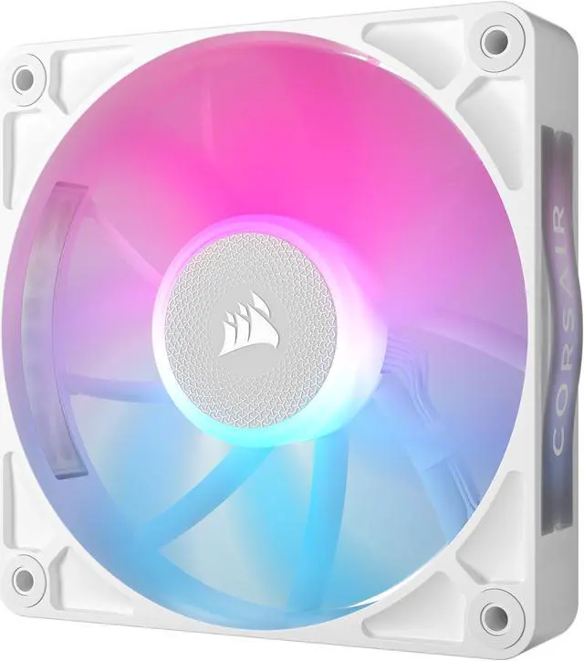 Alt view image 3 of 17 - CORSAIR iCUE Link RX120 RGB 120mm PWM Fan - Magnetic Dome Bearing - Single Fan - White