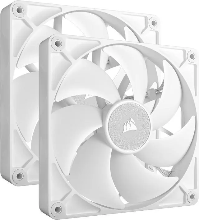 Alt view image 4 of 9 - CORSAIR RX RGB Series, iCUE LINK RX140 RGB White, 140mm Fan, Dual Pack