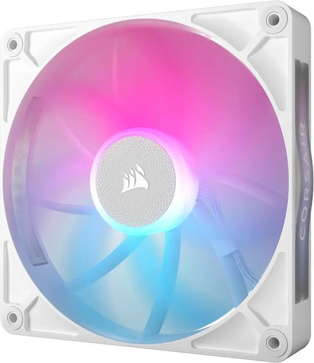 Alt view image 3 of 9 - CORSAIR RX RGB Series, iCUE LINK RX140 RGB White, 140mm Fan, Dual Pack